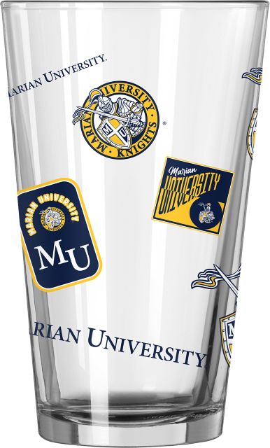 Marian University 16 oz. Pint Glass