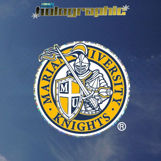 Marian University Knights Hologram Decal