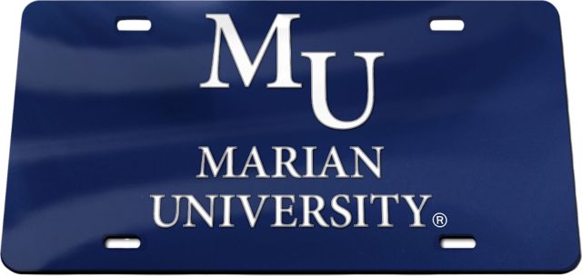 Marian University License Plate