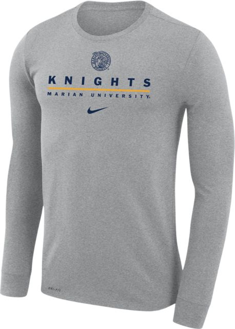 Chelsea Nike Primary Logo Legend Performance Long Sleeve T-Shirt - Heather  Gray