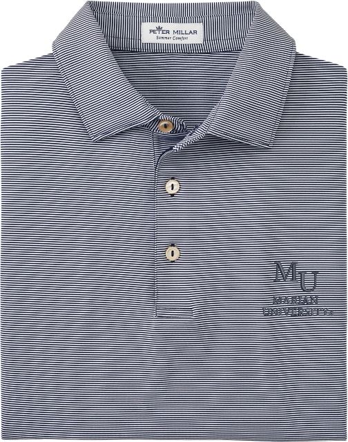Marian University Striped Polo