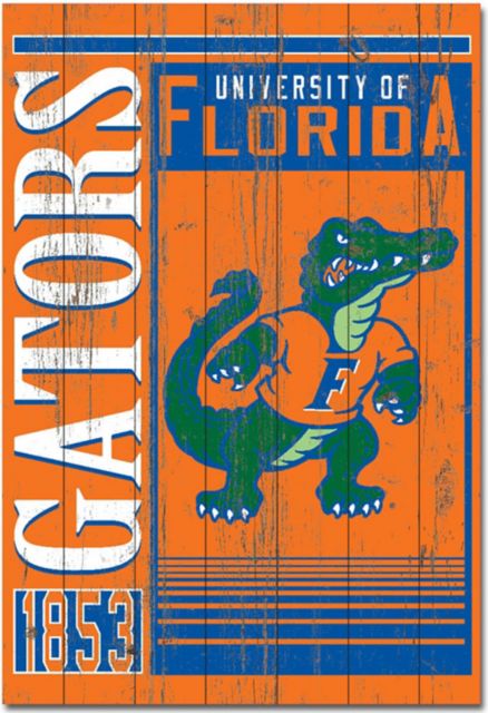 University of Florida 25''x 36'' Showcase Plank Sign - ONLINE ONLY