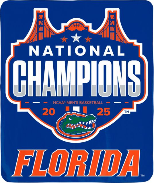 University of Florida Men's Basketball 2025 National Champions 50 x 60 Blanket