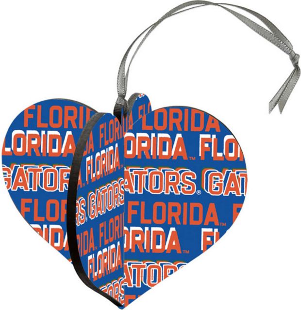 University of Florida Gators 3D Heart Ornament