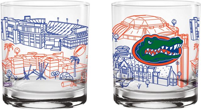 University of Florida 14 oz. Campus Line Rocks Glass