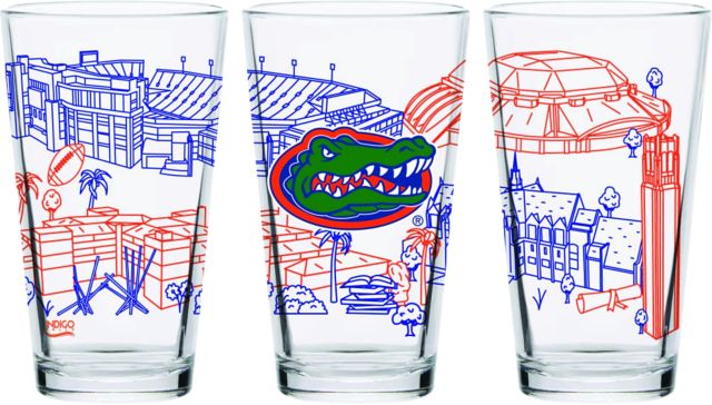 University of Florida 16 oz. Campus Line Pint Glass