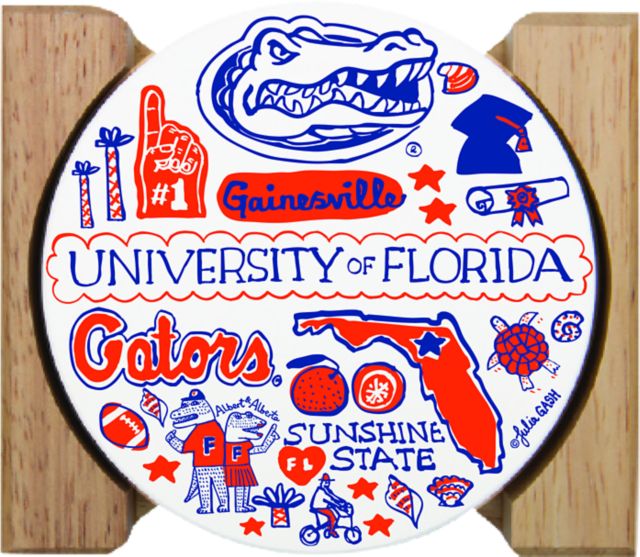 University of Florida Julia Gash Coaster Set