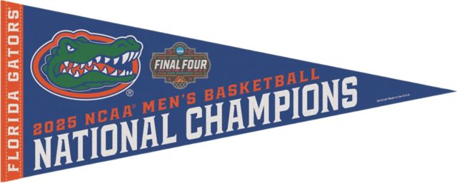 University of Florida Men's Basketball 2025 National Champions 12 x 30 Pennant