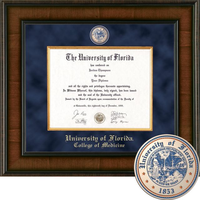Church Hill Classics Presidential Diploma Frame. College of Medicine  - ONLINE ONLY