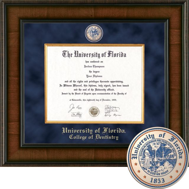 Church Hill Classics Presidential Diploma Frame. College of Dentistry  - ONLINE ONLY