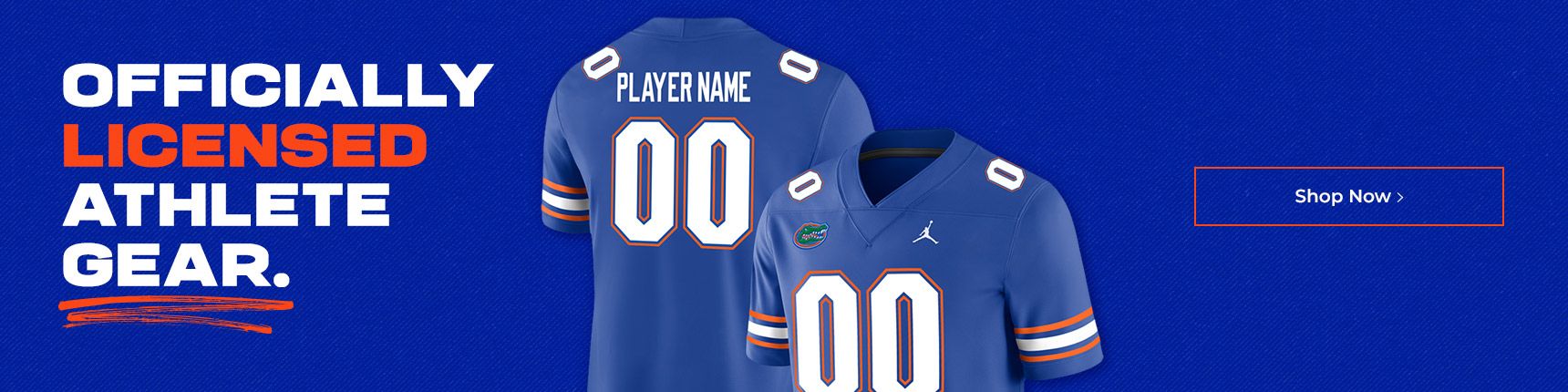 Officially licensed athlete gear.