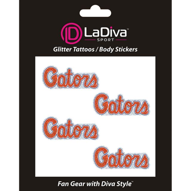 University of Florida Glitter Tattoo 4 Pack