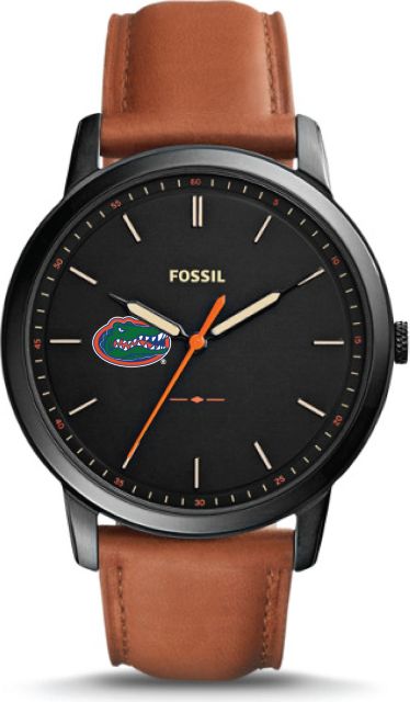 Fossil The Minimalist Slim Three Hand Light Brown Leather Watch