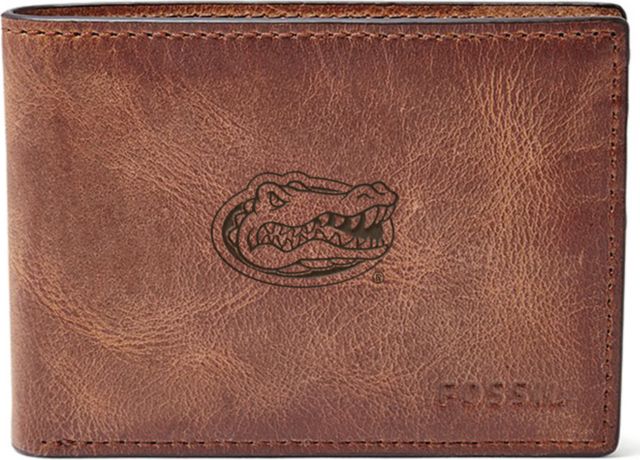 Fossil Leather Derrick Front Pocket Bifold - Brown - ONLINE ONLY