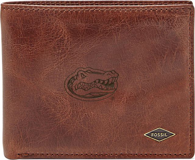 Fossil Leather Ryan RFID Flip ID Bifold - Dark Brown - ONLINE ONLY