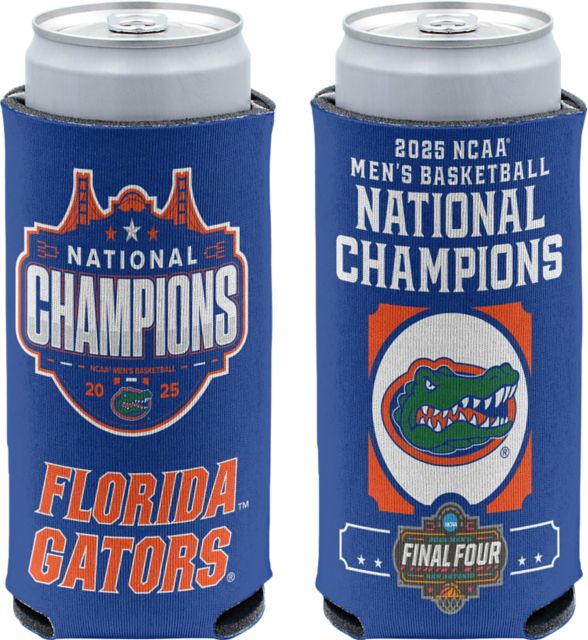 University of Florida Men's Basketball 2025 National Champions 12 oz. Slim Can Coozie