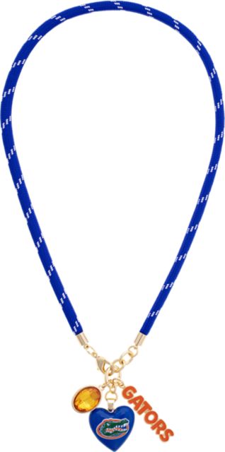 University of Florida Heart Paracord Necklace