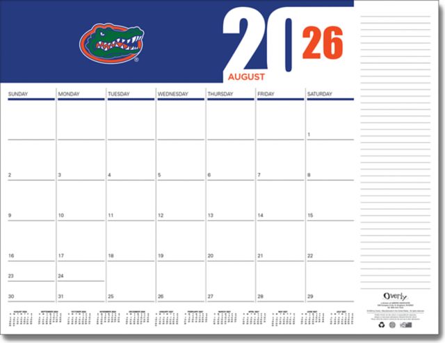 University of Florida 2026-2027 Academic Desktop Planner
