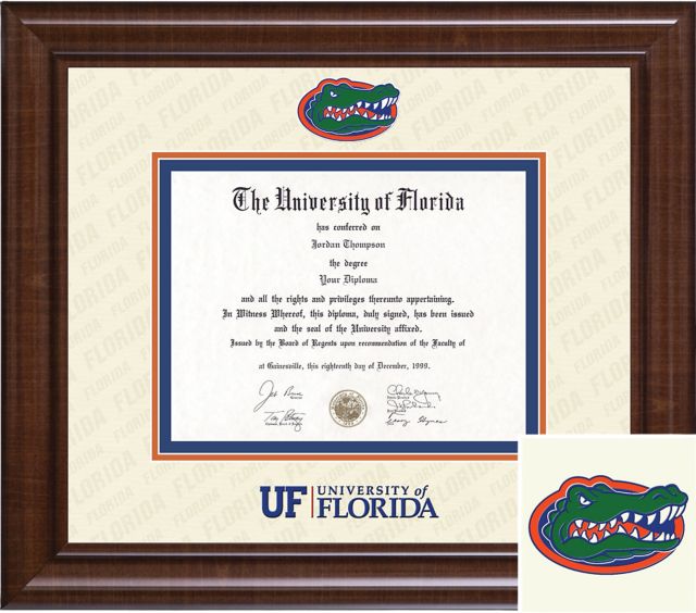 University of Florida 11.5x16 Dimensions Plus Diploma Frame - ONLINE ONLY