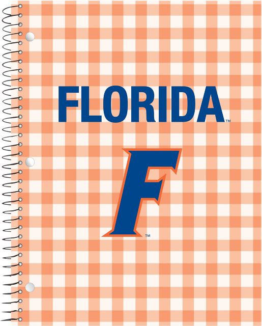 University of Florida Full color imprinted 1 Subject College Ruled Notebook, 11" x 8.5"
