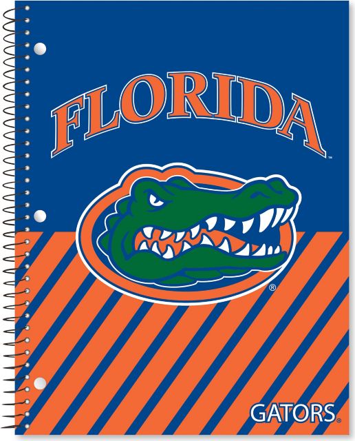 University of Florida Full color imprinted 1 Subject College Ruled Notebook, 11" x 8.5"