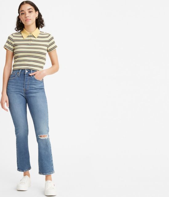 Wedgie fit outlet straight jeans levi's