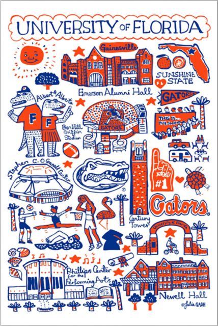University of Florida Julia Gash 12 x 18 Poster
