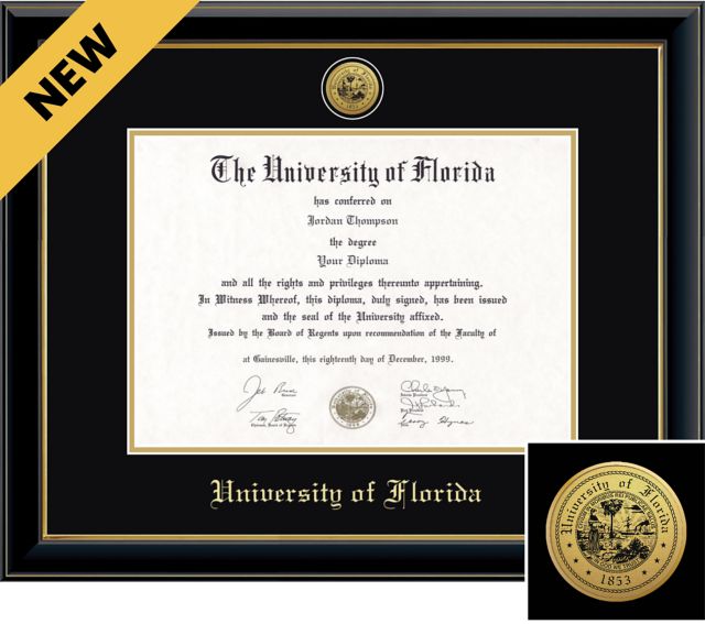 University of Florida Onyx 12x15 Diploma Frame