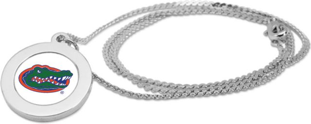CSI Silver Pendant Necklace With Colored Medallian - ONLINE ONLY