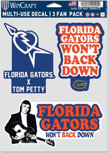 Florida Gators X Tom Petty Decal 3 Pack