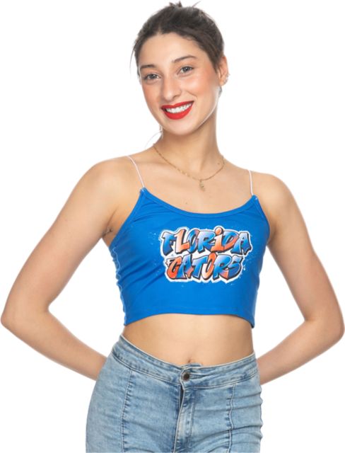 University of Florida Women's Gators Cropped Skinny Tank Top