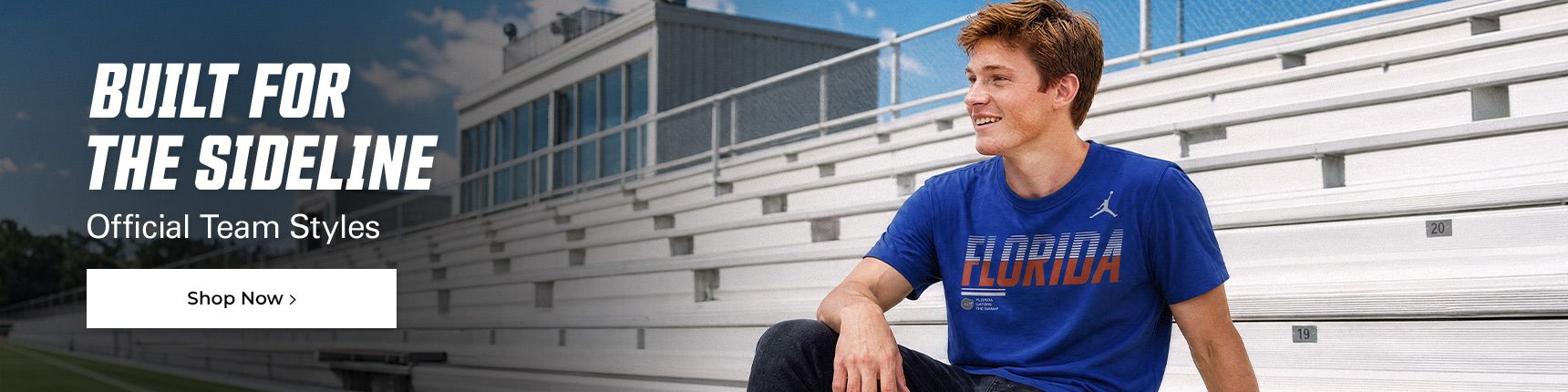 Built for the sideline. Official team styles