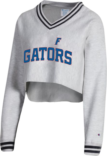 University of Florida Women's Gators Cropped V-Neck Crewneck
