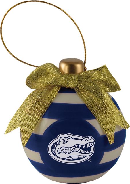 University of Florida Gators Round Striped Ornament