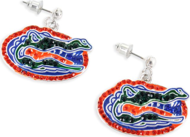 University of Florida Crystal Logo Earrings