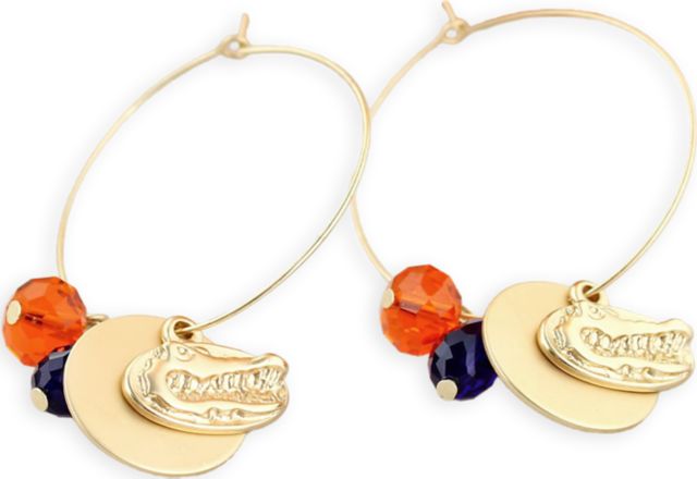 University of Florida Matte Gold Logo Hoops
