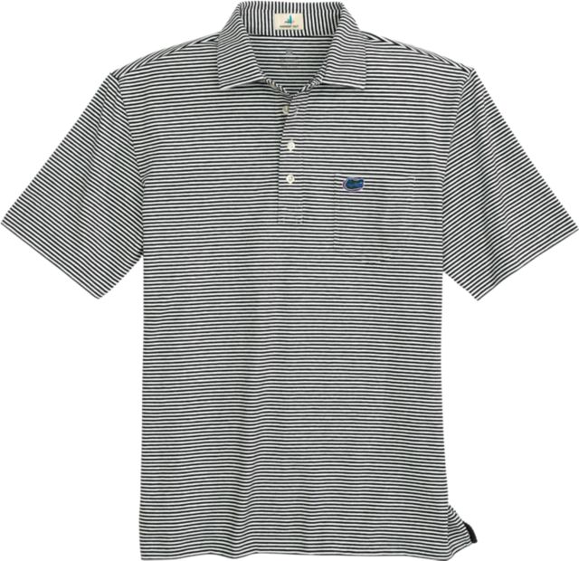 Florida Gators Vineyard Vines Feeder Stripe Edgartown Tri-Blend Polo - Royal