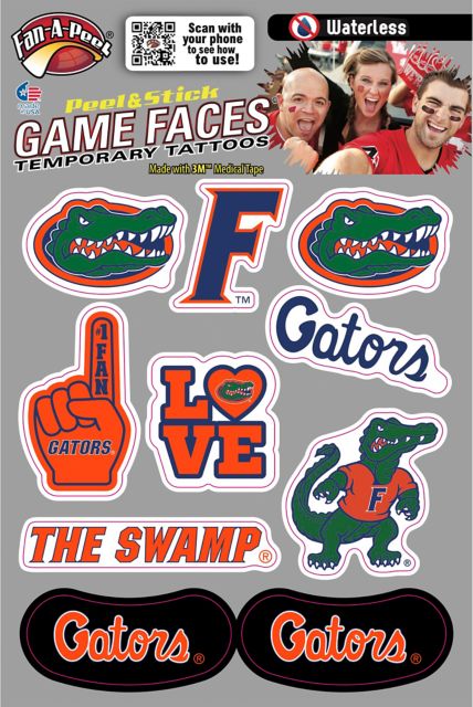 University of Florida Game Face Tattoos