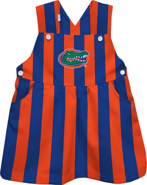 University of Florida Girls Toddler Striped Overall Dress - ONLINE ONLY