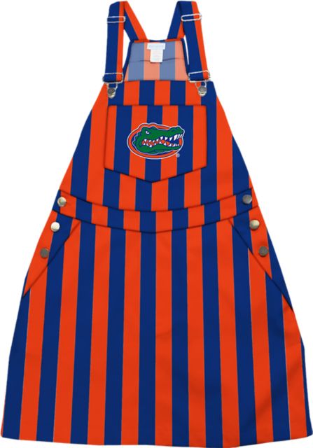 University of Florida Girls Youth Striped Overall Dress - ONLINE ONLY