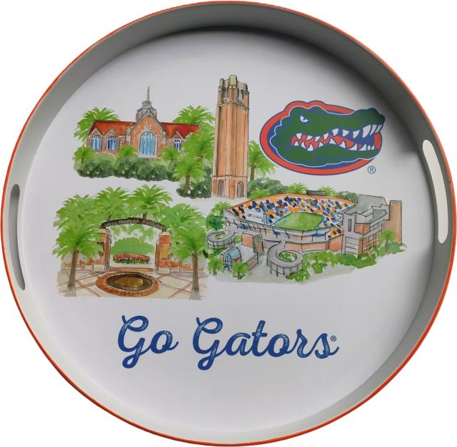 University of Florida Landmark Round Tray