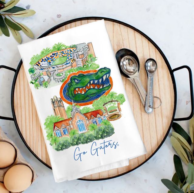 University of Florida Landmark Tea Towel