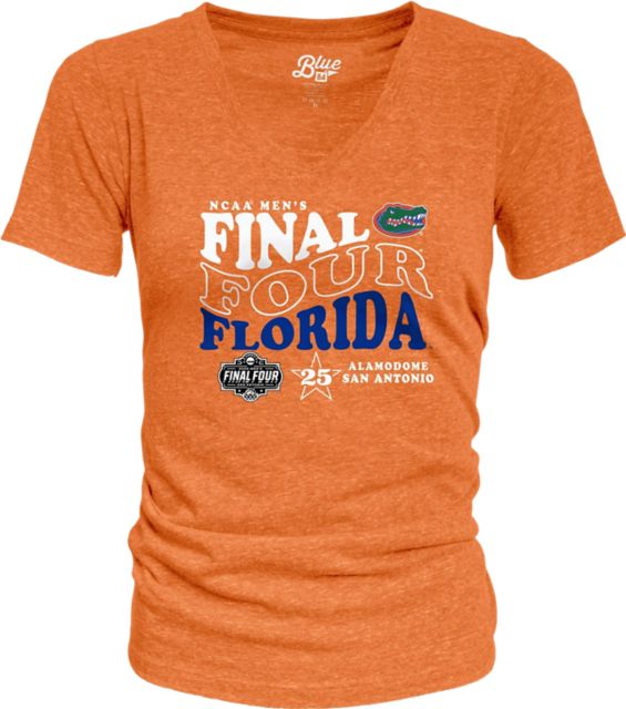 University of Florida Men's Basketball 2025 Final Four Women's V-Neck Short Sleeve T-Shirt