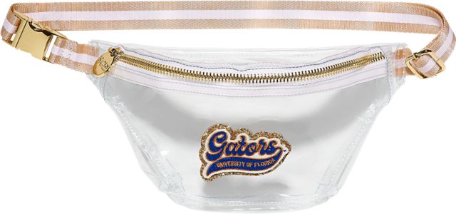 Sand & White Clear Fanny Pack with University of Florida Patch