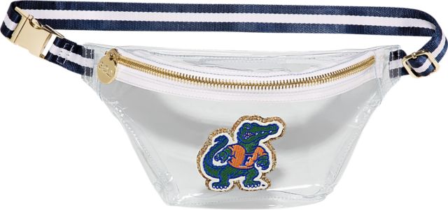 Sapphire & White Clear Fanny Pack with University of Florida Patch