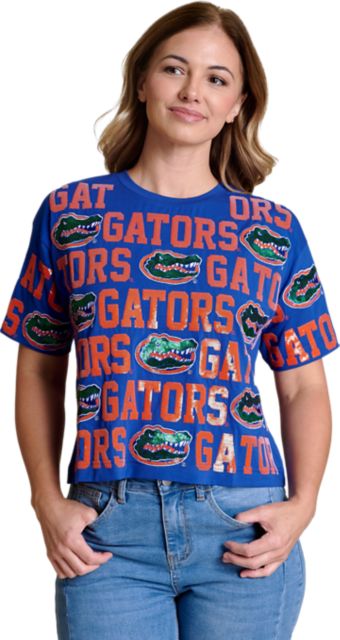 University of Florida Women's Sequin Short Sleeve T-Shirt