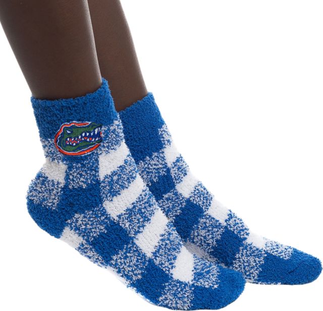 University of Florida Buffalo Check Socks