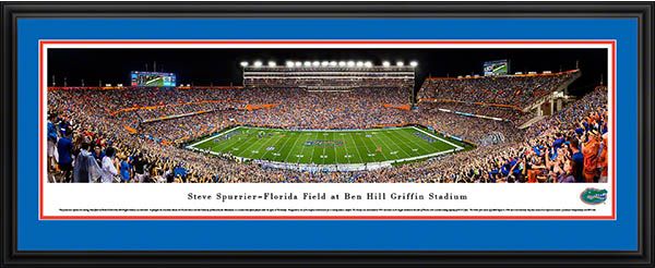 Florida Gators Football - 50 Yard Line - Deluxe Frame