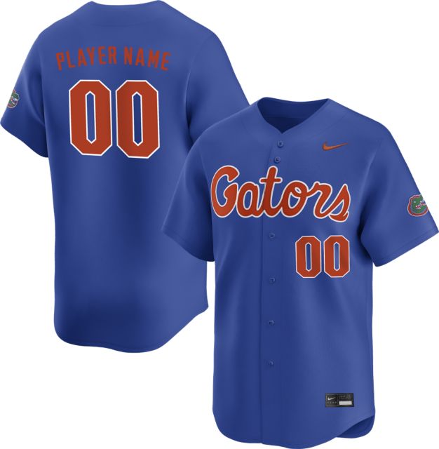 University of Florida Baseball Nike Player Name Jersey