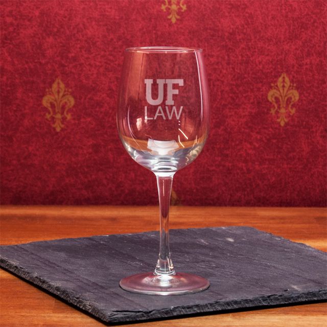 University of Florida Law 19 oz. Wine Glass
